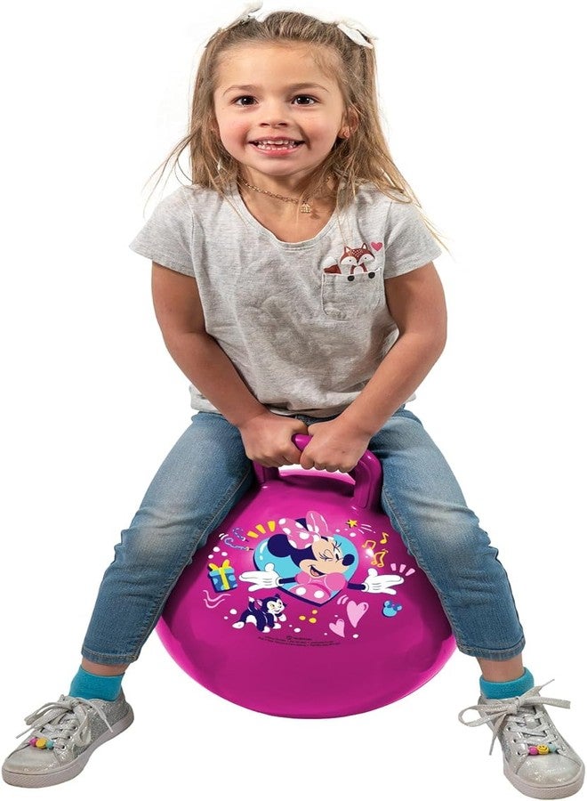 Abhsant Hopper Ball for Kids 3-8,65 CM Pink Bouncy Ball with Handle, Inflatable Hippity Hop Bounce Hopping Toys Indoor Outdoor for Boys Girls Gifts, Butterfly - Image 3