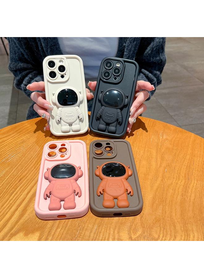 S-TOP Case For iPhone 15 Plus Astronaut 3D Relief Holder TPU + PC Full Coverage Phone Case - Image 2
