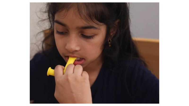 SPEECHGEARS Oro-Tube, A Chewing Tube For Speech Feeding And Sensory Integration. Yellow(Soft) - Image 4