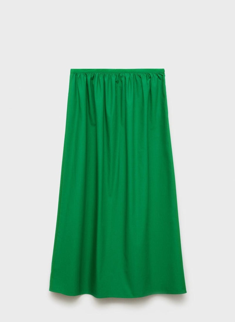 MANGO Popplinv Flared Skirt  - Image 5