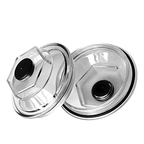 Vanshly 2PCS Oil Bath Dust Caps Replace OE K71-148-00 for Dexter 9k-10K General Duty Axles Built After 1989 for Dexter 10K HD, 12K, 15K 4.0" Threads Trailer Axle PC Cover 21-36 Oil Caps - Image 1
