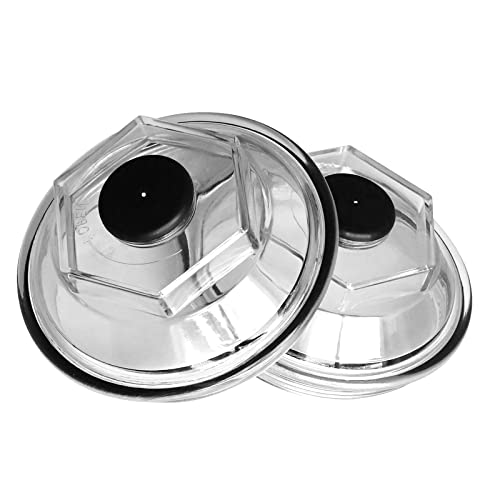 Vanshly 2PCS Oil Bath Dust Caps Replace OE K71-148-00 for Dexter 9k-10K General Duty Axles Built After 1989 for Dexter 10K HD, 12K, 15K 4.0" Threads Trailer Axle PC Cover 21-36 Oil Caps - Image 2