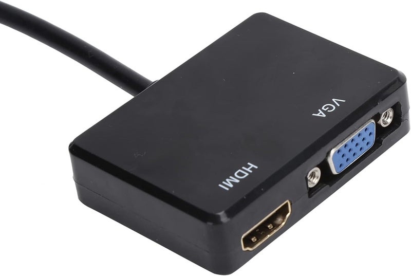 محول VGA إلى كابل VGA من ZASCHMOY، داعم لواجهة الوسائط المتعددة عالية الدقة ومحول لشاشتين (أسود) - Image 5