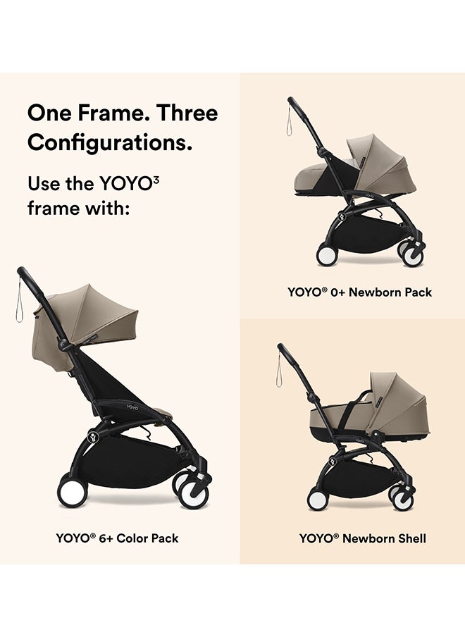 STOKKE Yoyo3 Frame White, Sleek Stroller Frame For Yoyo3 In White  - Image 4