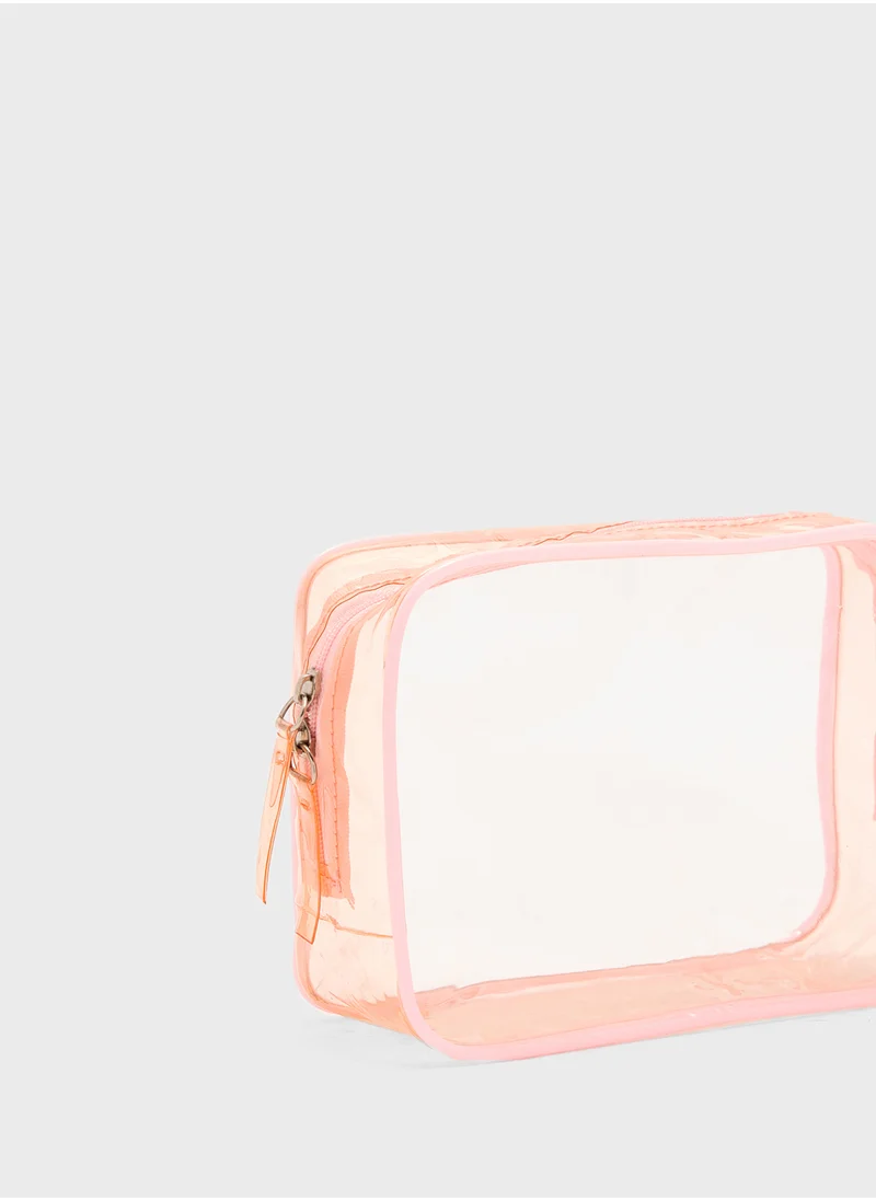 Ginger Clear Cosmetic Bag