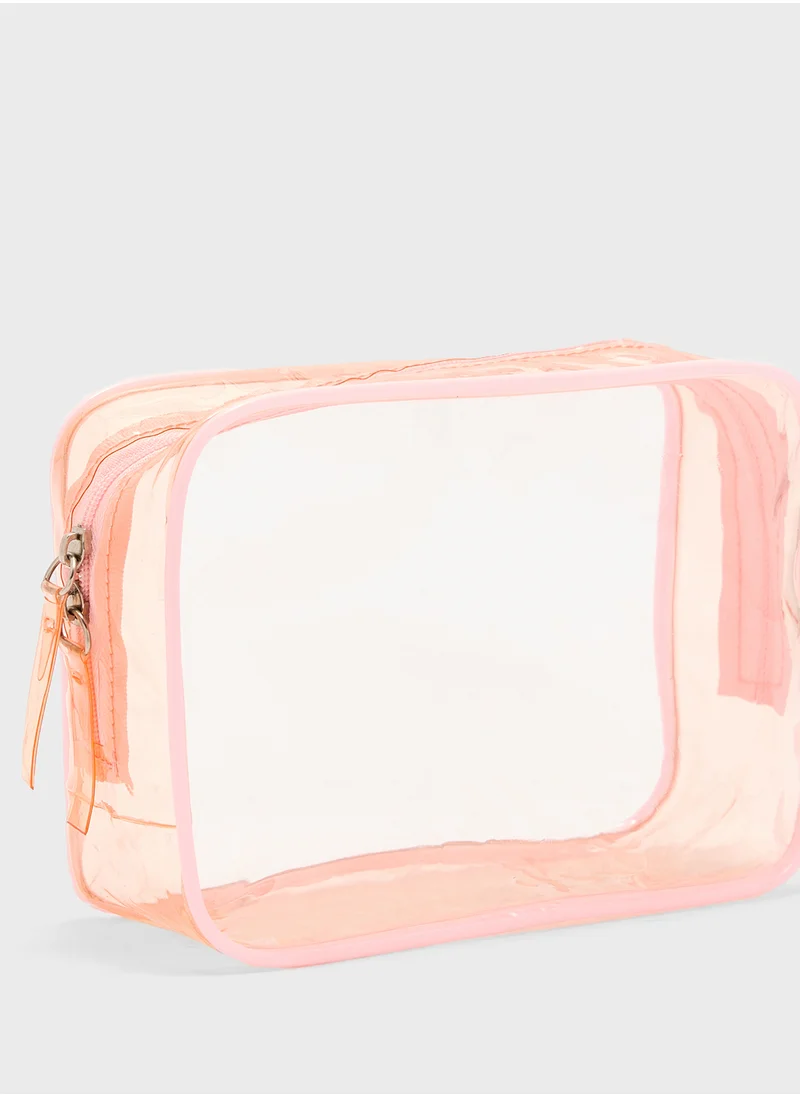 Ginger Clear Cosmetic Bag