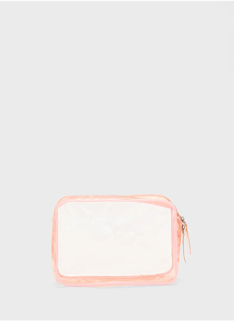 Ginger Clear Cosmetic Bag