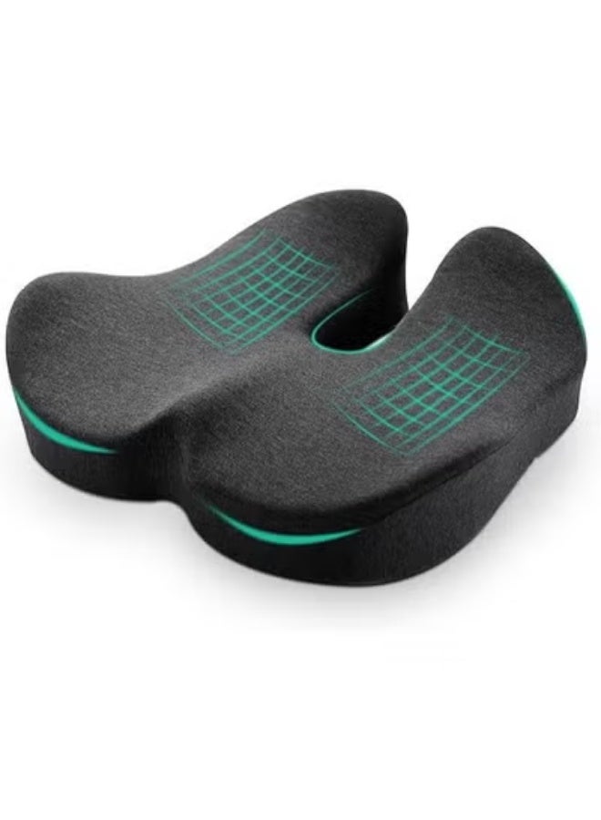 Ergonomic Memory Foam Coccyx Seat Cushion for Tailbone and Back Support – Comfortable Sitting Pillow for Office Car and Wheelchair Use - Image 1