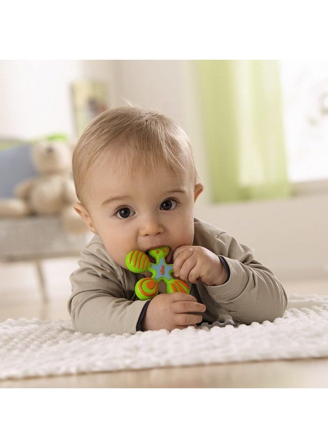 HABA Silicone Teethers for Babies 6-18 Months - Star Design Silicone Teether Ring and Grasping Toy for Safe Sensory Development - Dishwasher Safe Baby Essentials - Image 1