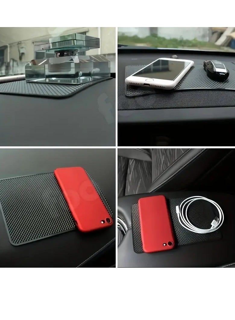 PAMEER 20x13cm Anti-Slip Car Dashboard Pad, Sticky PVC Mat Auto Gripping Pad Removable and Traceless Mounting Pad for Cell Phone, Sunglasses, Keys, Coins - Image 4