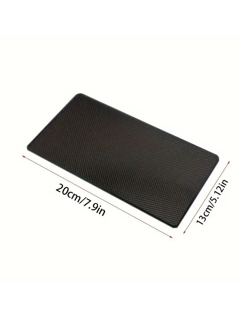 PAMEER 20x13cm Anti-Slip Car Dashboard Pad, Sticky PVC Mat Auto Gripping Pad Removable and Traceless Mounting Pad for Cell Phone, Sunglasses, Keys, Coins - Image 2