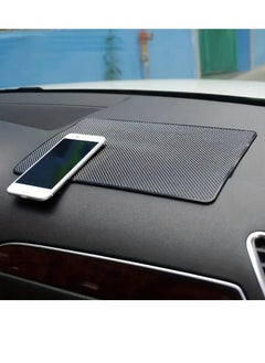 PAMEER 27x15cm Anti-Slip Car Dashboard Pad, Sticky PVC Mat Auto Gripping Pad Removable and Traceless Mounting Pad for Cell Phone, Sunglasses, Keys, Coins  - Image 1