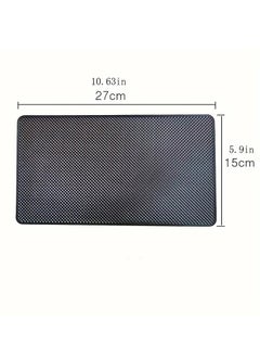 PAMEER 27x15cm Anti-Slip Car Dashboard Pad, Sticky PVC Mat Auto Gripping Pad Removable and Traceless Mounting Pad for Cell Phone, Sunglasses, Keys, Coins  - Image 2
