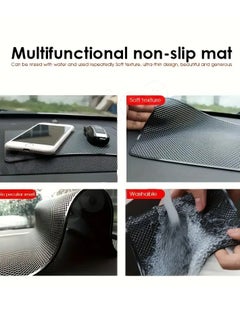 PAMEER 27x15cm Anti-Slip Car Dashboard Pad, Sticky PVC Mat Auto Gripping Pad Removable and Traceless Mounting Pad for Cell Phone, Sunglasses, Keys, Coins  - Image 5