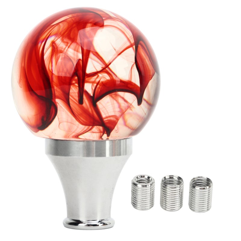 Gear Shift Knob Universal Fit 3 Adapters 8 mm 9 mm 10 mm Shifter Knob - Enhance Driving Comfort Quicker Shifting Gear Stick Knob - Decorative Round Ball Design For Manual Automatic Vehicles - Image 1
