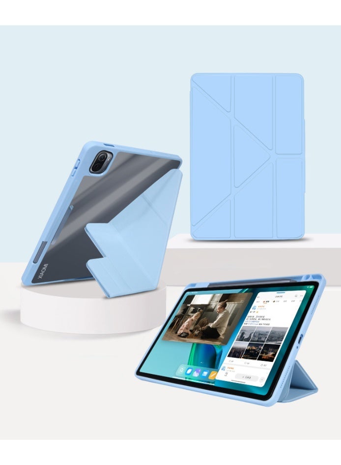 عام 【ماجي】 غطاء مصمم لشاومي باد 7 الترا 14 بوصة - غطاء واقي قابل للإزالة بظهر شفاف ووظيفة النوم/الإيقاظ التلقائي، مع حافظة قلم - Image 5