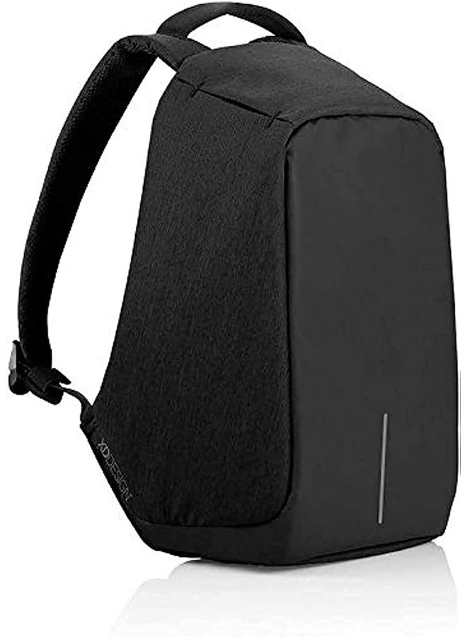 Anti Theft Laptop Backpack with USB Charging Port Shoulder Bag - Black  - Image 1