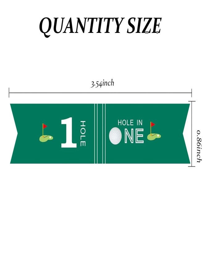 VOWFOO Golf Themed Birthday Party Straw Decor, 20 PCS Hole In One 1st Birthday Disposable Paper Cocktail Drinking Straw With Flag Tag for Baby 1st Birthday Party Decorations (Green Hole In 1) - Image 3