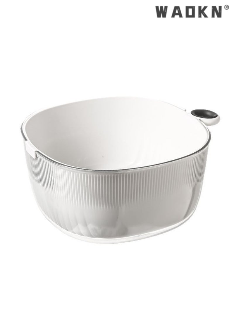 دبليو أيه أو كي أن مطبخ تنظيف الخضار وسلة الفاكهة والمياه ، طبقة مزدوجة أنابيب الصرف الصحي ، وارتفاع كفاءة الصرف الصحي ، وتوفير مساحة وسهلة التخزين ، هو الخيار المثالي لإعداد الطعام ، ودائمة ، وأدوات المطبخ - Image 1