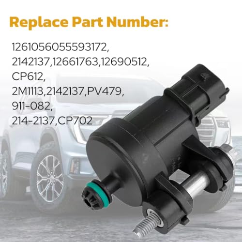 Ricmjend 12610560 911-082 Vapor Canister Purge Valve Solenoid Compatible with Buick Enclave LaCrosse Cadillac ATS CTS SRX XTS Chevy Caprice Equinox Impala GMC Acadia Replaces# 214-2137 PV479 55593172 - Image 3