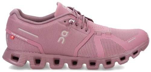 On Women's Cloud 5 Sneakers, Fig/Quartz, 8 Medium US - Image 2