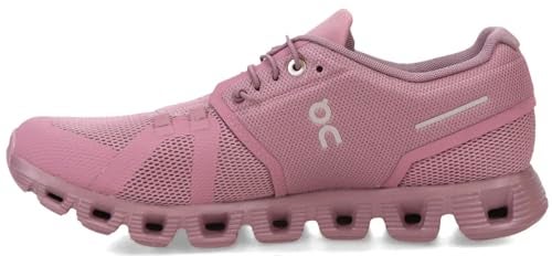 On Women's Cloud 5 Sneakers, Fig/Quartz, 8 Medium US - Image 1
