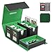 Kabinka Card Deck Box for MTG Commander Holds 400 DoubleSleeved Cards 5 IN 1 Detachable Card Case with Dice Tray Fits MagicTCG Cards 4 Magnetic Card Holders Dividers Black Green - Image 3