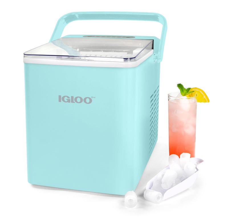 Igloo Igloo Automatic Self-Cleaning Portable Electric Countertop Ice Maker Machine With Handle, 26 Pounds in 24 Hours, 9 Ice Cubes Ready in 7 minutes, With Ice Scoop and Basket  - Image 1