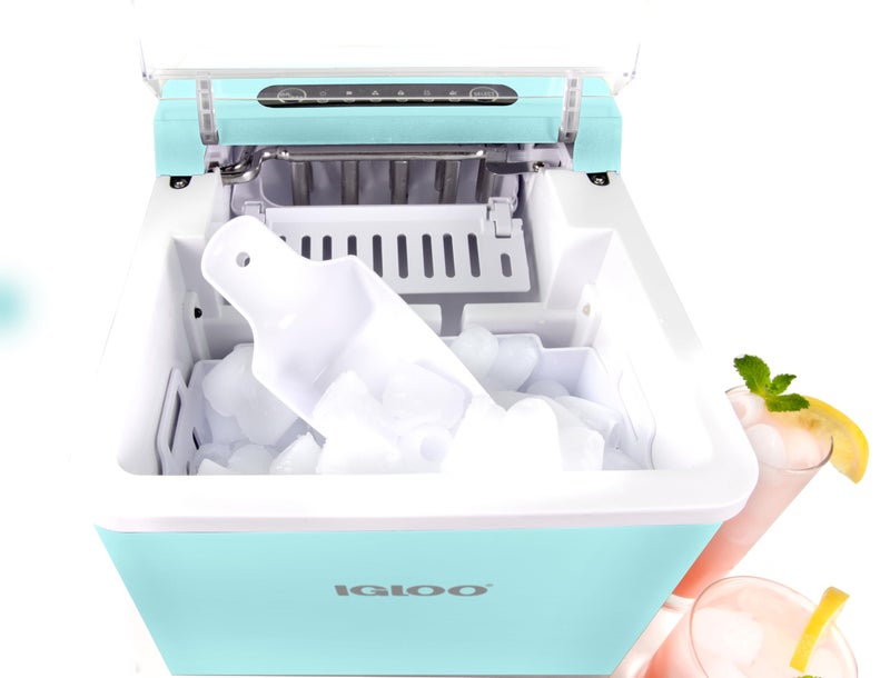 Igloo Igloo Automatic Self-Cleaning Portable Electric Countertop Ice Maker Machine With Handle, 26 Pounds in 24 Hours, 9 Ice Cubes Ready in 7 minutes, With Ice Scoop and Basket  - Image 3