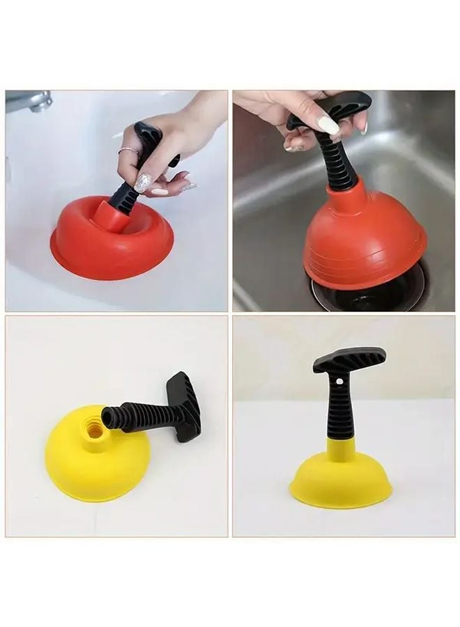 مكبس مصرف حوض ثقيل المقبض المريح وأداة إزالة انسداد الأنابيب المرنة - Image 2