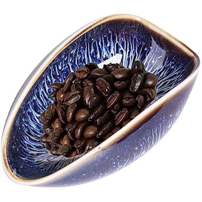 ريحني عبوة من مغارف القهوة الخزفية ذات العلبة الاثنتين، أوعية قياس متعددة الاستخدامات لحبوب القهوة، أوراق الشاي أو البودرة، ملاعق وزن مدمجة للجرعات الدقيقة، أنيقة، متينة، ملحقات قهوة خزفية متينة - Image 3