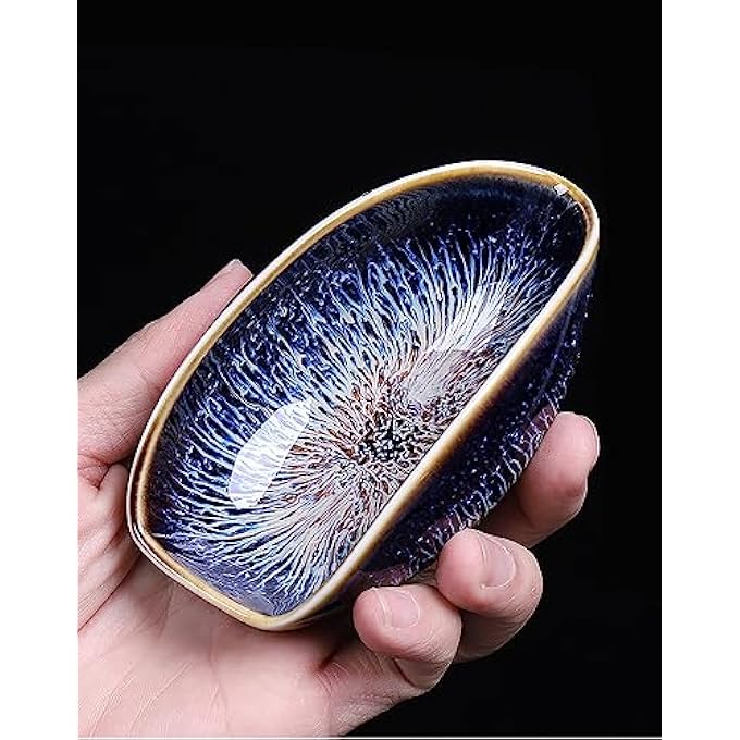 ريحني عبوة من مغارف القهوة الخزفية ذات العلبة الاثنتين، أوعية قياس متعددة الاستخدامات لحبوب القهوة، أوراق الشاي أو البودرة، ملاعق وزن مدمجة للجرعات الدقيقة، أنيقة، متينة، ملحقات قهوة خزفية متينة - Image 4