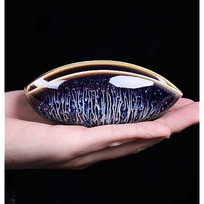 ريحني عبوة من مغارف القهوة الخزفية ذات العلبة الاثنتين، أوعية قياس متعددة الاستخدامات لحبوب القهوة، أوراق الشاي أو البودرة، ملاعق وزن مدمجة للجرعات الدقيقة، أنيقة، متينة، ملحقات قهوة خزفية متينة - Image 2