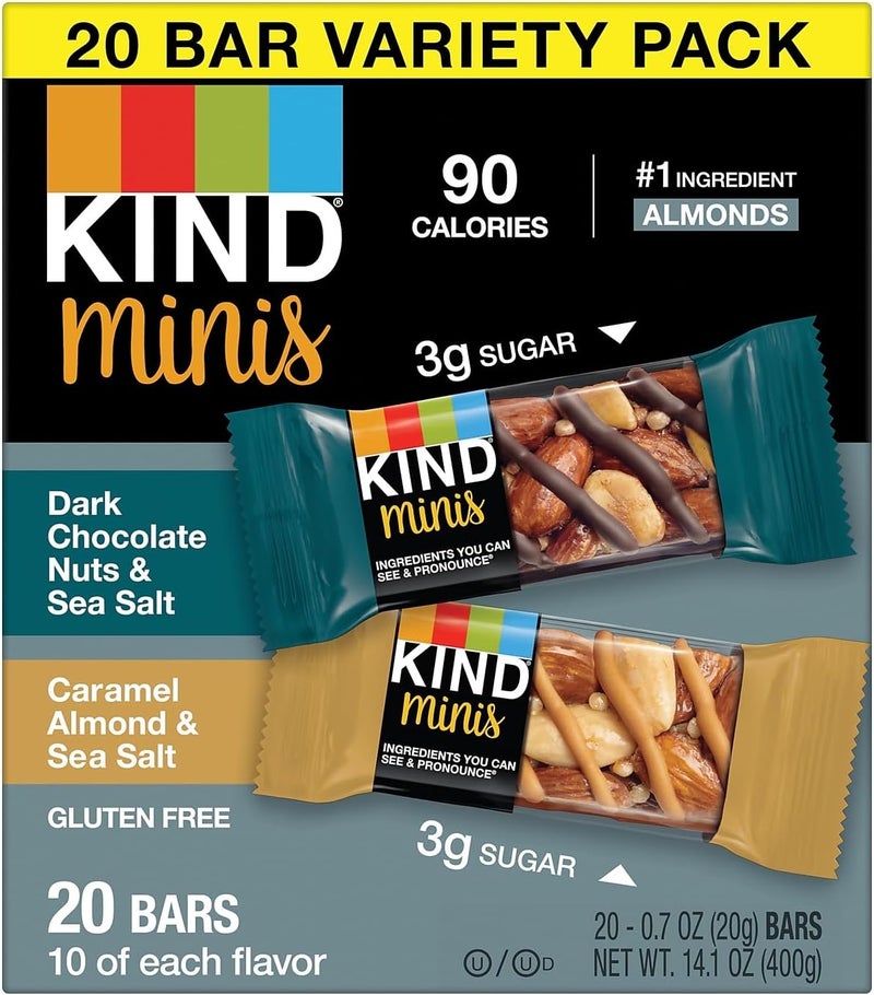 KIND Minis Variety Pack - Dark Chocolate & Caramel Almond - Image 5