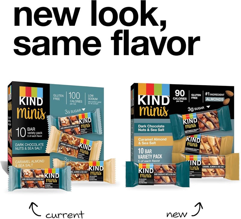 KIND Minis Variety Pack - Dark Chocolate & Caramel Almond - Image 4