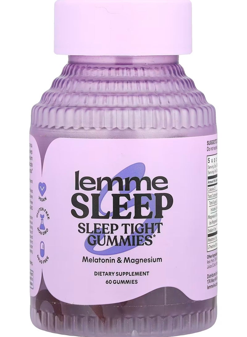 Lemme Sleep Tight Gummies,  60 Gummies - Image 1