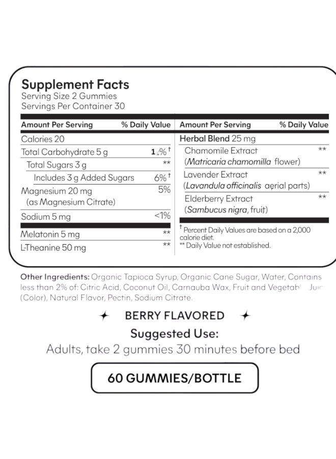 Lemme Sleep Tight Gummies,  60 Gummies - Image 2