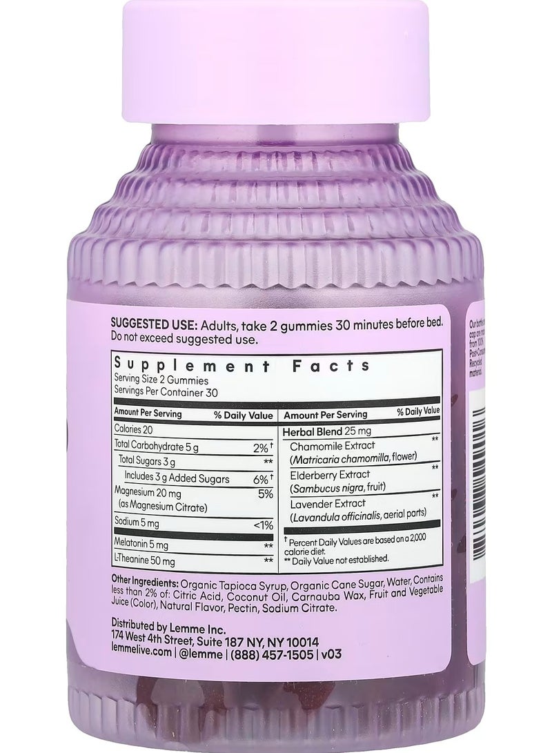 Lemme Sleep Tight Gummies,  60 Gummies - Image 4