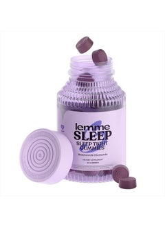 Lemme Sleep Gummies with 5mg Melatonin, Elderberry, Magnesium, L-Theanine, Chamomile and Lavender, Nighttime Sleep Aid, Vegan, Gluten Free, Gelatin Free, Non GMO, Berry Flavored (60 Count)  - Image 1