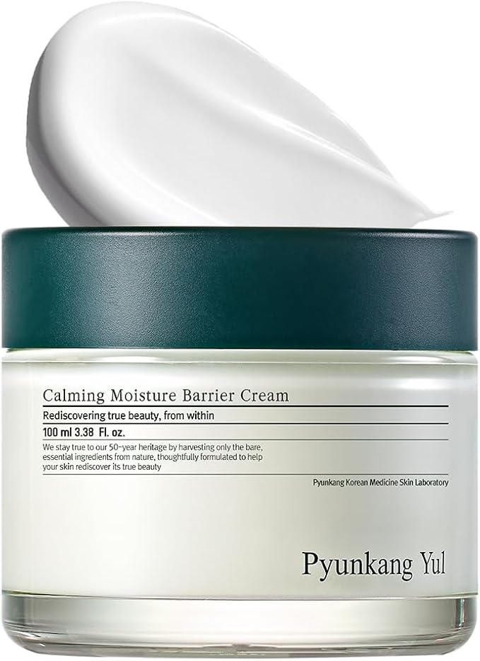 PKY Pyunkang Yul Calming Moisture Barrier Cream Instantly Soothes Sensitive Skin Hyaluronic Acid Ceramide for Hydration Vegan Korean Skincare 34 Fl Oz 50ml
