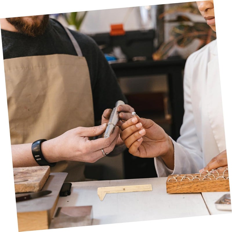 Caliber Ring Size Measuring Tool Portable Ruler Millimeters - Image 3