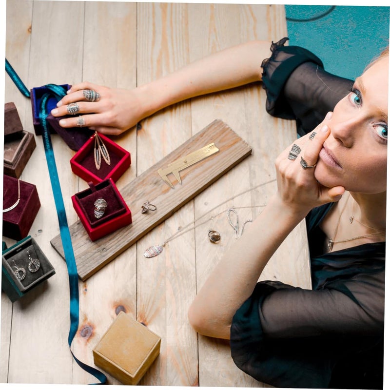 Caliber Ring Size Measuring Tool Portable Ruler Millimeters - Image 2