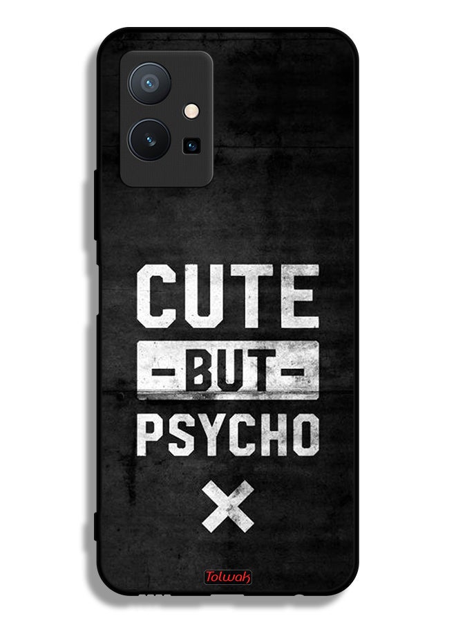 Tolwak Vivo Y75 5G Protective Case Cover Cute But Psycho - Image 2