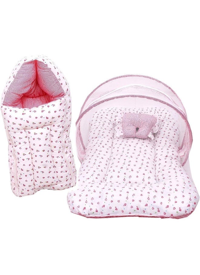 FARETO Fareto New Born Baby Gift Pack Combo of Baby Sleeping Bag & Mosquito Net Bed  - Image 1