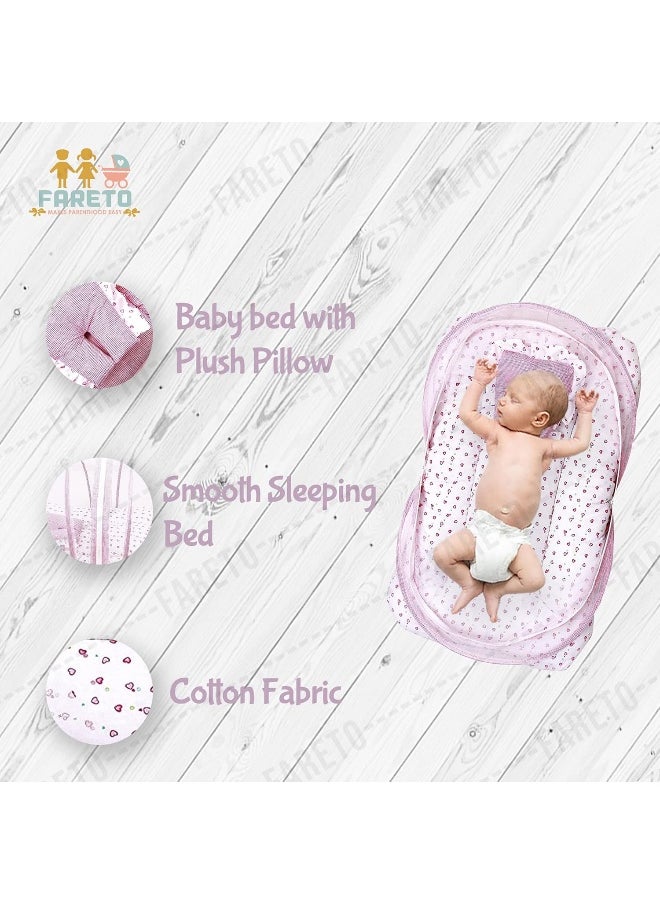 FARETO Fareto New Born Baby Gift Pack Combo of Baby Sleeping Bag & Mosquito Net Bed  - Image 3