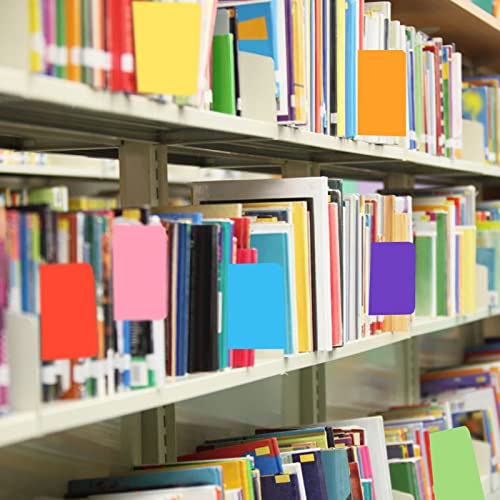 Ioffersuper 22Pcs Library Book Dividers Library Dividers with 3Pcs Sticker Labels, 6"x 12" Assorted Colored Bookshelf Markers for Bookshelf/Homeschool Area Helps Find Books Fast - Image 4