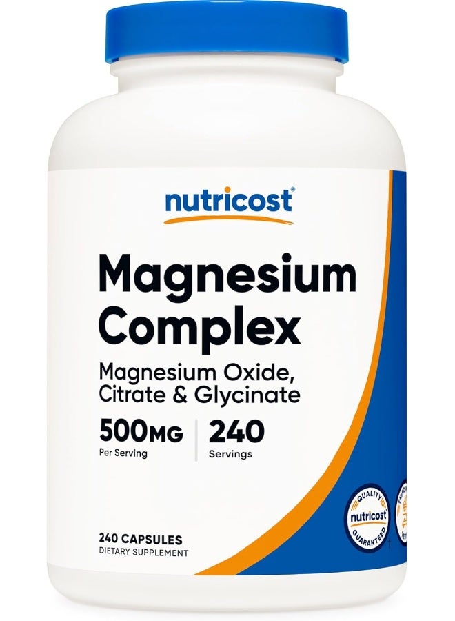 Nutricost مركب المغنيسيوم 500 ملغ 240 كبسولة - Image 1
