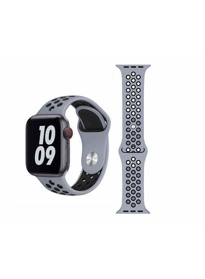 Perfii Replacement Band For Apple Watch Series 6/SE/5/4/3/2/1 Obsidian Mist/Black - Image 1