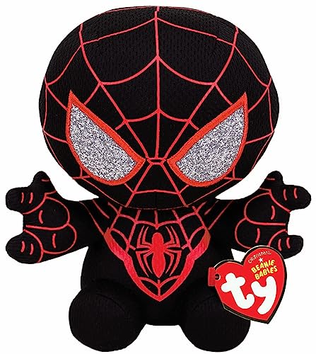 TY Marvel Avengers Miles Morales, Licensed Squishy Beanie Baby Soft Plush Toys, Collectible Cuddly Stuffed Teddy - Image 5