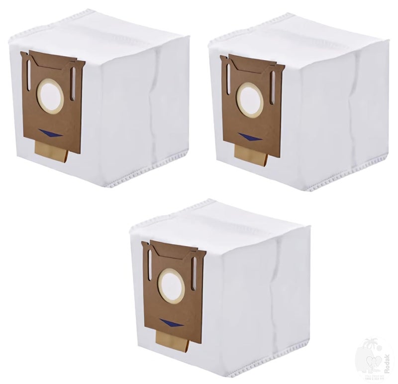 RODAK أكياس غبار بديلة RODAK 3 لمحطة التفريغ التلقائي المتوافقة مع مكانس Ecovacs Deebot N8 N8 Pro T8 N10 N10 Plus الروبوتية - Image 1